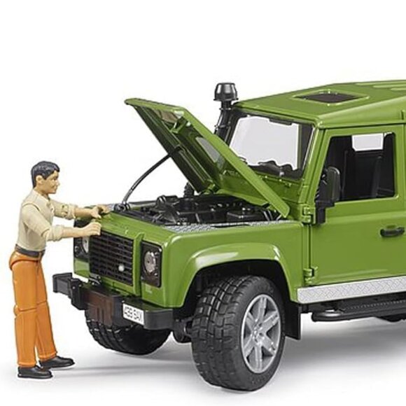 NIB Bruder Land Rover Defender Rigid Drawbar Trailer Jcb Micro Excavator - Picture 3 of 3